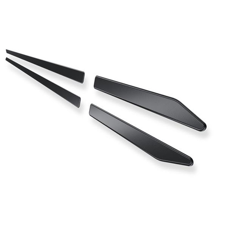Stalowe listwy boczne do Chevrolet Malibu Sedan (4 drzwi) - (2011-2015) - Croni - W - czarny (skórka pomarańczy)