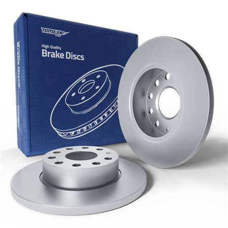 2x Tarcze hamulcowe do Skoda Superb II Kombi, Liftback (2008-2010) - pełne - 256mm - Tomex - TX 70-79 (oś tylna)