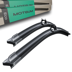 Wycieraczki samochodowe na przednią szybę do BMW Seria 1 F20, F21 Hatchback (09.2011-05.2019) - pióra wycieraczek - Motgum - pióra płaskie ECO