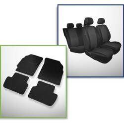 Zestaw: dywaniki filcowe + pokrowce szyte na miarę do Chevrolet Spark II Hatchback (2010-2015) – Practic