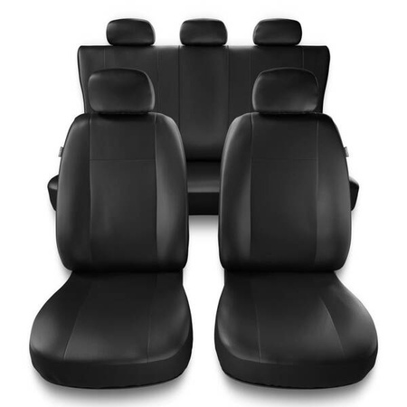 Uniwersalne pokrowce samochodowe do Citroen C5 Aircross (2018-....) - pokrowce na fotele - Auto-Dekor - Comfort - czarny