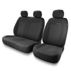 Uniwersalne pokrowce samochodowe do Volkswagen Transporter T4, T5, T6 (1989-2019) - pokrowce na fotele - Auto-Dekor - Elegance 2+1 - P-1