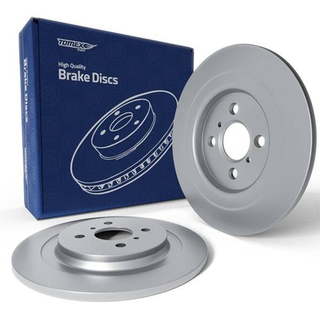 2x Tarcze hamulcowe do Toyota Yaris III Hatchback, Liftback (2010-2020) - pełne - 278mm - Tomex - TX 73-27 (oś tylna)
