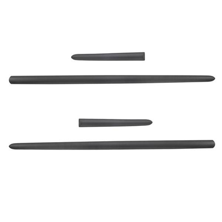 Czarne listwy boczne do Opel Corsa C Hatchback (3 drzwi) - (2000-2006) - Rider