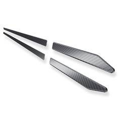 Stalowe listwy boczne do Volkswagen Passat B8 Variant (5 drzwi) - (2014-2023) - Croni - W - czarny (folia carbon)