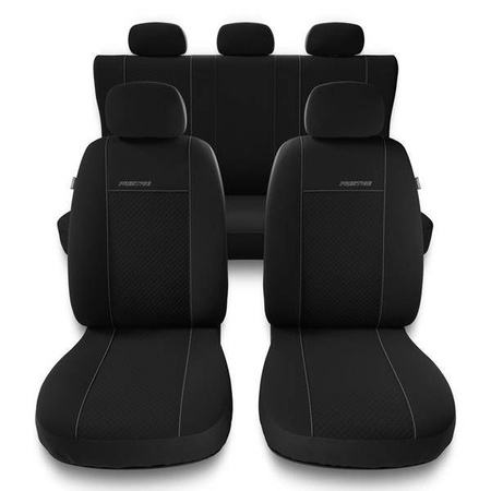 Uniwersalne pokrowce samochodowe do Opel Insignia A, B (2008-2019) - pokrowce na fotele - Auto-Dekor - Prestige - czarny