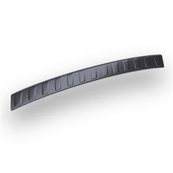 Stalowa nakładka na tylny zderzak do Ford S-MAX Minivan (5 drzwi) - (2006-2014) - Croni - Trapez - czarny (folia carbon)