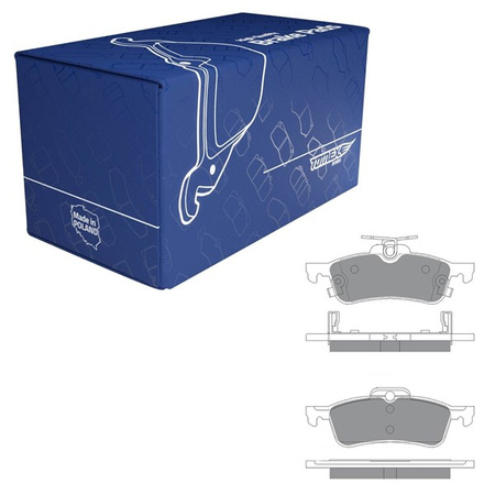 Klocki hamulcowe do Toyota Yaris II Hatchback (2005-2012) - Tomex - TX 15-79 (oś tylna)