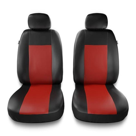 Uniwersalne pokrowce samochodowe do Audi A6 C4, C5, C6, C7, C8 (1994-2019) - pokrowce na fotele - Auto-Dekor - Comfort 1+1 - czerwony