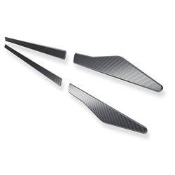 Stalowe listwy boczne do Volkswagen Scirocco Coupé (2 drzwi) - (2008-2017) - Croni - V - czarny (folia carbon)