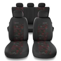 Uniwersalne pokrowce samochodowe do Chevrolet Cruze I, II (2008-2019) - pokrowce na fotele - Auto-Dekor - Elegance - czerwony