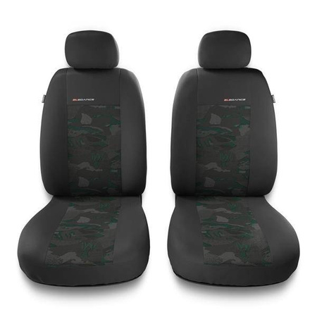 Uniwersalne pokrowce samochodowe do Hyundai Tucson I, II, III (2004-2019) - pokrowce na fotele - Auto-Dekor - Elegance 1+1 - zielony