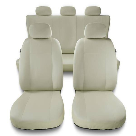 Uniwersalne pokrowce samochodowe do Mercedes-Benz Klasa C W204, W205, W206 (2006-....) - pokrowce na fotele - Auto-Dekor - Comfort Plus - beżowy