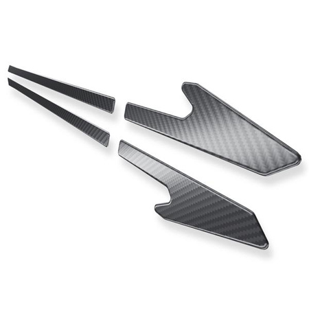 Stalowe listwy boczne do BMW Seria 3 E91 Touring (5 drzwi) - (2005-2012) - Croni - Y - czarny (folia carbon)