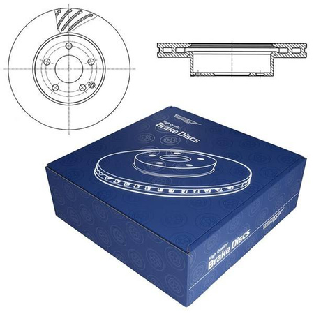 2x Tarcze hamulcowe do Mercedes-Benz Klasa C W204 Coupe, Sedan (2007-2014) - wentylowane - 295mm - Tomex - TX 72-76 (oś przednia)