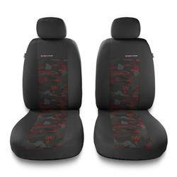 Uniwersalne pokrowce samochodowe do Hyundai i20 I, II, III (2008-....) - pokrowce na fotele - Auto-Dekor - Elegance 1+1 - czerwony