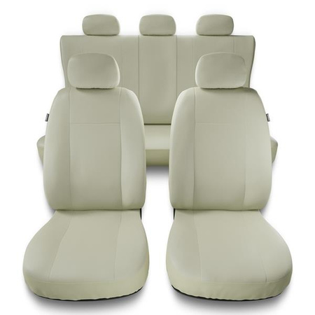 Uniwersalne pokrowce samochodowe do Mercedes-Benz Klasa C W202, W203 (1993-2008) - pokrowce na fotele - Auto-Dekor - Comfort Plus - beżowy