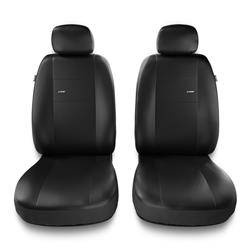 Uniwersalne pokrowce samochodowe do Peugeot 5008 I, II (2009-2019) - pokrowce na fotele - Auto-Dekor - X-Line 1+1 - czarny