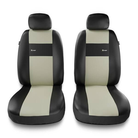 Uniwersalne pokrowce samochodowe do Citroen Xsara Picasso (1999-2010) - pokrowce na fotele - Auto-Dekor - X-Line 1+1 - beżowy