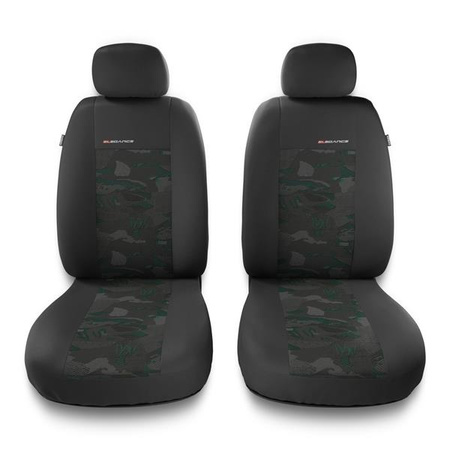 Uniwersalne pokrowce samochodowe do Seat Toledo I, II, III, IV (1991-2019) - pokrowce na fotele - Auto-Dekor - Elegance 1+1 - zielony