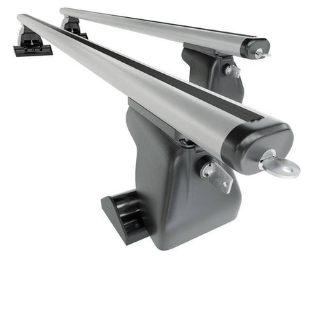 Aluminiowy bagażnik dachowy do Nissan Pathfinder R50 SUV (2001-2004) - belki dachowe z uchwytem - Amos - D-T - Aero - T-profil
