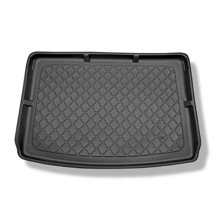 Mata do bagażnika do Volkswagen Golf Plus V 1K Minivan (01.2005-2009) - antypoślizgowa - samochodowy dywanik bagażnika - Aristar - Guardliner - tylny rząd siedzeń przesunięty maksymalnie do tyłu; górny bagażnik