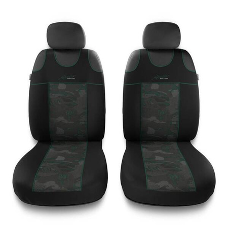 Koszulki na siedzenia do Skoda Kamiq (2019-....) - Auto-Dekor - Stylus 1+1 - zielony