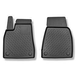 Dywaniki TPE do Tesla Model X SUV (10.2016-12.2020) - korytkowe dywaniki samochodowe - Aristar - Cool liner - 6/7 miejsc; komplet przody - 2 szt.