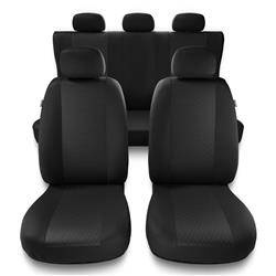 Uniwersalne pokrowce samochodowe do Mazda 2 I, II, III, IV (2003-....) - pokrowce na fotele - Auto-Dekor - Profi - szary