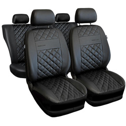 Uniwersalne pokrowce samochodowe do Mazda 5 I, II, III (2005-2015) - pokrowce na fotele - Auto-Dekor - Perfect Line - czarny
