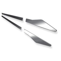 Stalowe listwy boczne do Seat Toledo IV KG Liftback (5 drzwi) - (2012-2018) - Croni - V - srebrny (mat)