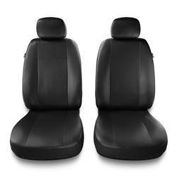 Uniwersalne pokrowce samochodowe do BMW Seria 5 E34, E39, E60, E61, F10, G30, G31 (1988-2019) - pokrowce na fotele - Auto-Dekor - Comfort 1+1 - czarny