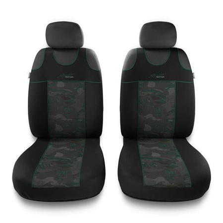 Koszulki na siedzenia do Suzuki Baleno I, II, III (1995-2019) - Auto-Dekor - Stylus 1+1 - zielony