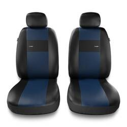 Uniwersalne pokrowce samochodowe do Citroen C5 Aircross (2018-....) - pokrowce na fotele - Auto-Dekor - X-Line 1+1 - niebieski