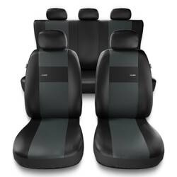 Uniwersalne pokrowce samochodowe do Skoda Scala (2019-....) - pokrowce na fotele - Auto-Dekor - X-Line - szary