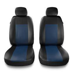 Uniwersalne pokrowce samochodowe do Alfa Romeo 166 I, II, III (1998-2007) - pokrowce na fotele - Auto-Dekor - Comfort 1+1 - niebieski