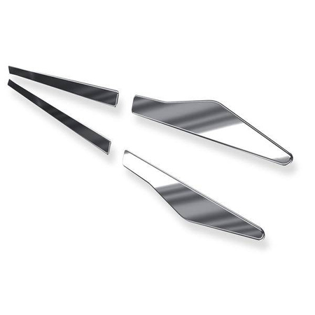 Stalowe listwy boczne do Seat Toledo IV KG Liftback (5 drzwi) - (2012-2018) - Croni - V - srebrny (połysk)