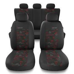 Uniwersalne pokrowce samochodowe do BMW Seria 4 (2013-2019) - pokrowce na fotele - Auto-Dekor - Elegance - czerwony