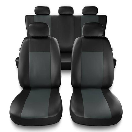 Uniwersalne pokrowce samochodowe do Peugeot 306 (1993-2003) - pokrowce na fotele - Auto-Dekor - Comfort - szary