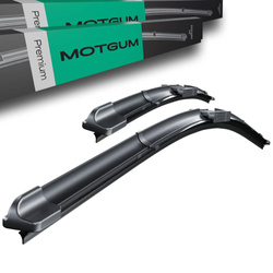 Wycieraczki samochodowe na przednią szybę do Renault Clio IV Grandtour, Hatchback (05.2012-2020) - pióra wycieraczek - Motgum - pióra płaskie Premium