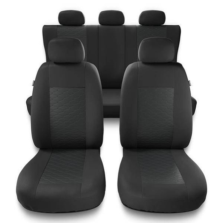 Uniwersalne pokrowce samochodowe do Kia Optima I, II (2010-2019) - pokrowce na fotele - Auto-Dekor - Modern - MP-2 (szary)