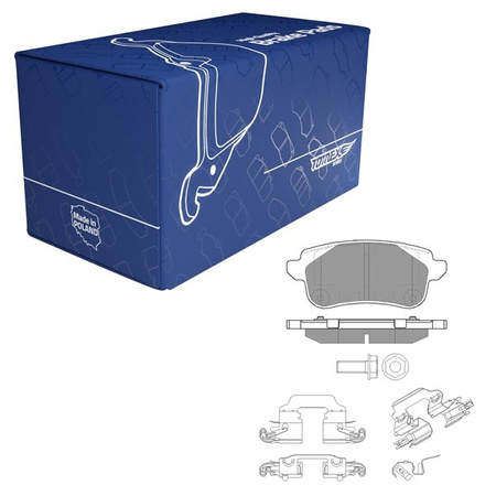 Klocki hamulcowe do Renault Espace V Minivan (2015-2023) - Tomex - TX 18-66 (oś tylna)