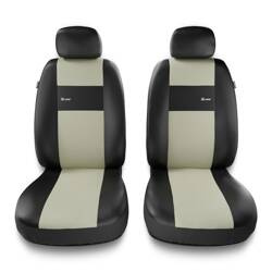 Uniwersalne pokrowce samochodowe do Citroen Xsara Picasso (1999-2010) - pokrowce na fotele - Auto-Dekor - X-Line 1+1 - beżowy