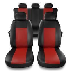Uniwersalne pokrowce samochodowe do Ford Ecosport I, II (2004-2022) - pokrowce na fotele - Auto-Dekor - Comfort - czerwony