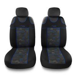 Koszulki na siedzenia do Hyundai i10 I, II, III (2008-....) - Auto-Dekor - Stylus 1+1 - niebieski