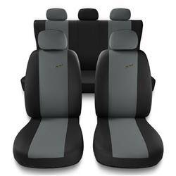 Uniwersalne pokrowce samochodowe do BMW Seria 2 F22, F45 (2013-2019) - pokrowce na fotele - Auto-Dekor - XR - jasnoszary
