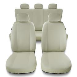 Uniwersalne pokrowce samochodowe do BMW X4 G01, G02 (2014-2019) - pokrowce na fotele - Auto-Dekor - Comfort Plus - beżowy