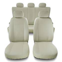 Uniwersalne pokrowce samochodowe do BMW X5 E53, E70, F15, G05 (2000-2019) - pokrowce na fotele - Auto-Dekor - Comfort Plus - beżowy