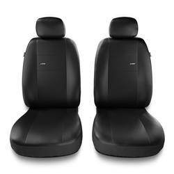 Uniwersalne pokrowce samochodowe do Citroen DS3 (2009-2015) - pokrowce na fotele - Auto-Dekor - X-Line 1+1 - czarny