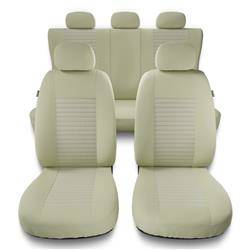 Uniwersalne pokrowce samochodowe do Fiat Linea (2007-2015) - pokrowce na fotele - Auto-Dekor - Modern - MC-3 (beż)